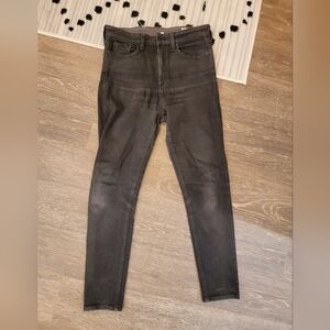 Rag and Bone‎ Nina High Rise Ankle Skinny Dark Gray/Black Jeans size 27